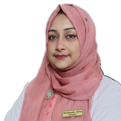 Dr. Mahmuda Afrin - Expert in Renal Diet, Child Nutrition, Pregnancy Nutrition, Obesity Management